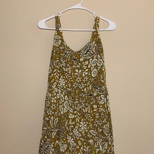 Floor length maxi dress.